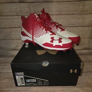 Under Armour Mens Spine Heater Mid TPU Baseball Cleats - Size 11.‎  1274396-611